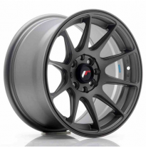 LLANTA JR Wheels JR11 15x8 ET25 4x100/108 Matt Gun Metal JAPAN RACING