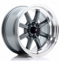 LLANTA JR Wheels JR19 15x8 ET0 4x100/114 Gun Metal JAPAN RACING