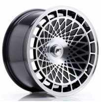 LLANTA JR Wheels JR14 17x8,5 ET15 Blank Gloss Black Machined Face JAPAN RACING