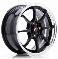 Llanta Jr Wheels Jr5 15x7 Et35 4x100 Gloss Black W/Machined Lip Japan Racing