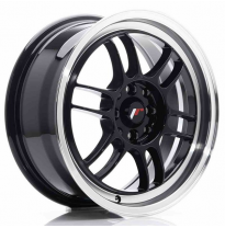 Llanta Jr Wheels Jr7 16x7 Et38 4x100/114 Gloss Black W/Machined Lip Japan Racing