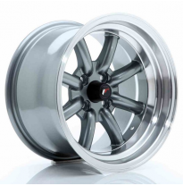 LLANTA JR Wheels JR19 15x9 ET-13 4x100 Gun Metal JAPAN RACING