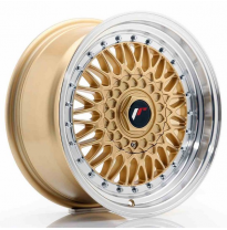 LLANTA JR Wheels JR9 16x7,5 ET25 BLANK Gold w/Machined Lip JAPAN RACING