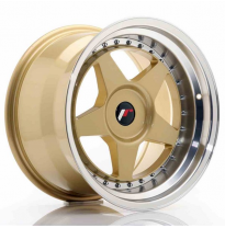 LLANTA JR Wheels JR6 17x10 ET20 BLANK Gold w/Machined Lip JAPAN RACING