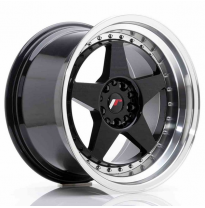LLANTA JR Wheels JR6 18x10,5 ET25 5x114,3/120 Glossy Black w/Machined Lip JAPAN RACING