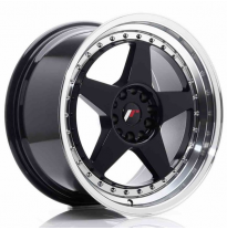 LLANTA JR Wheels JR6 18x9,5 ET22 5x114,3/120 Glossy Black w/Machined Lip JAPAN RACING