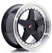 Llanta Jr Wheels Jr6 18x8,5 Et35-40 Blank Glossy Black W/Machined Lip Japan Racing
