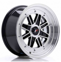 LLANTA JR Wheels JR31 15x7.5 ET20 4H BLANK Gloss Black Machined Face JAPAN RACING