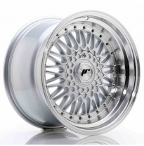 LLANTA JR Wheels JR9 17x10 ET20 5x112/120 Silver w/Machined Lip+Silver Rivets JAPAN RACING