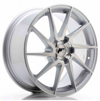 Llanta Jr Wheels Jr36 18x8 Et20-52 5h Blank Silver Brushed Face Japan Racing