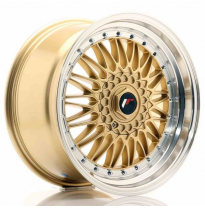 LLANTA JR Wheels JR9 18x9 ET20-40 BLANK Gold w/Machined Lip JAPAN RACING