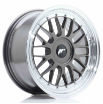 LLANTA JR Wheels JR23 17x8 ET20-45 BLANK Hyper Gray w/Machined Lip JAPAN RACING