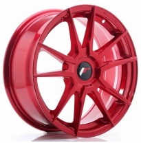 LLANTA JR Wheels JR21 17x7 ET35-40 Blank Platinium Red JAPAN RACING