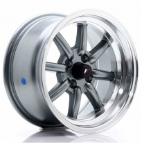 LLANTA JR Wheels JR19 15x8 ET20 4x100 Gun Metal JAPAN RACING
