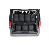 MALETAS ESPECIFICAS PARA MERCEDES-BENZ V EXTRA LARGO 2014+ CONJUNTO DE BOLSAS DE COCHE 7 UNIDADES