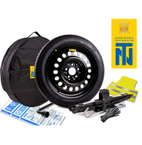 KIT RUEDA DE REPUESTO ACERO  AUDI A4 Año: 2000 Tipo: 8E   &#039;17 NUV KRF0075 - 125/80R17 (Medidas: 63X63X13) Accesorios incluidos (
