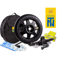 KIT RUEDA DE REPUESTO ALUMINIO  AUDI A3 Año: 2012 Tipo: 8V   &#039;19 NUV KRL0018 - 125/70R19 (Medidas: 68X68X13) Accesorios incluido