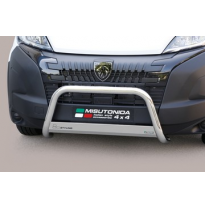 DEFENSA DELANTERA HOMOLOGADA INOX PEUGEOT Boxer 2024&gt;   ø 63 MISUTONIDA 4X4