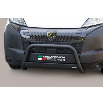 DEFENSA DELANTERA HOMOLOGADA INOX COLOR NEGRO PEUGEOT Boxer 2024&gt;   ø 63 MISUTONIDA 4X4