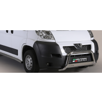 Defensa Delantera Acero Inox Homologacion Ec Peugeot Boxer 06&gt; Medium Bar Acero Inox Diametro 63