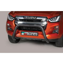 DEFENSA DELANTERA HOMOLOGADA INOX COLOR NEGRO ISUZU D-Max 2020/2023   ø 76 MISUTONIDA 4X4