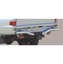 Defensa Trasera Acero Inox Diametro 76 Mitsubishi L 200 All Until 2005