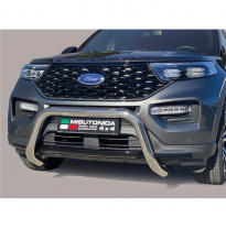 Defensa delantera acero inox FORD Explorer 2021> ø 76mm  Homologacion CEE - Misutonida