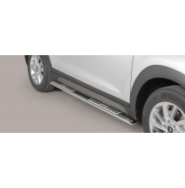Estriberas Laterales Ovaladas Acero Inox Hyundai Tucson 15&gt;   Misutonida Italia
