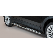 Estriberas Laterales Ovaladas Acero Inox Fiat 500 X   Misutonida Italia