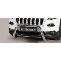 Defensa Delantera Acero Inox Jeep New Cherokee 14&gt; - Diametro 76mm - Homologacion Ce