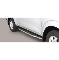 Estriberas Laterales Acero Inox Nissan Np 300 Navara K.C. 16&gt; Long  Misutonida Italia