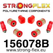 SILENTBLOCK Renault Clio Clio I 90-98 CASQUILLOS DE POLIURETANO DE SUSPENSIÓN STRONGFLEX FRONT KIT