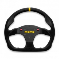 Volante Momo 30 320 Mm Piel Vuelta Negra