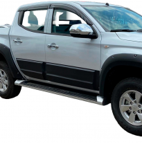 Revestimiento de carrocería Oneway apto para Mitsubishi L200 Triton 5/6 2015- - Negro mate