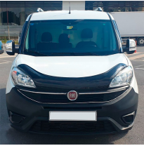 Protector de capó Oneway apto para Fiat Doblo 2.ª generación Facelift 2015-2020 - Negro brillante