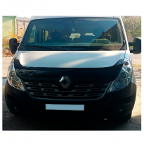 Protector de capó Oneway apto para Renault Master 3.ª generación Facelift 2014-2018 - Negro brillante
