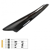 Protector de capó Oneway apto para Fiat Ducato 3.ª generación, Citroën Jumper y Peugeot Boxer 2006-2014 - Negro brillante