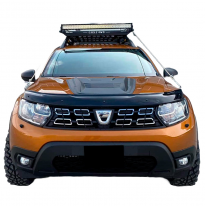 Toma de aire de capó unidireccional compatible con Dacia Duster I 2010-2017 y Duster II 2018-2024 - Negro mate