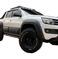 Pasos de rueda Oneway aptos para Volkswagen Amarok MK1 2010-2016 - Negro mate