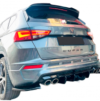 Difusores laterales traseros Oneway aptos para Cupra Ateca MK1 2018- - Negro brillante