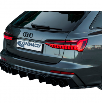 Difusores laterales traseros Oneway aptos para Audi A6 S-Line/S6 C8 (Sedan/Avant) 2018- - Negro brillante