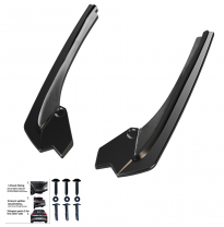 Difusores laterales traseros Oneway aptos para BMW Serie 3 F30 Facelift M-Sport 2015-2018 - Versión 2 - Negro brillante