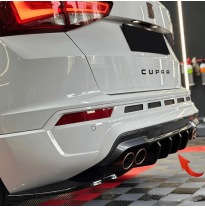 Difusor trasero Oneway apto para Cupra Ateca 2018- - Negro brillo