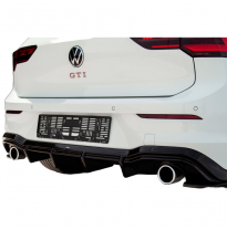 Difusor trasero Oneway apto para Volkswagen Golf VIII HB GTI 2020- - Negro brillante
