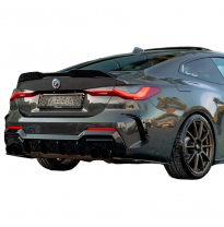 Difusor trasero unidireccional apto para BMW Serie 4 G22/G23 Coupé/Convertible M-Pack/M440i 2020-2024 y Facelift 2024- - Negro b