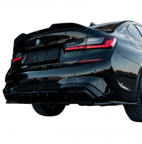 Difusor trasero Oneway apto para BMW Serie 3 G20/G21 M-Pack 2018-2022 - Negro brillante