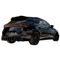 Alerón de techo unidireccional (tapa) apto para Seat Leon IV HB FR y Cupra Leon HB 2020- - Negro brillante