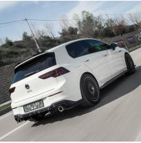 Alerón de techo unidireccional (tapa) apto para Volkswagen Golf VIII HB GTI 2020- - Negro brillante