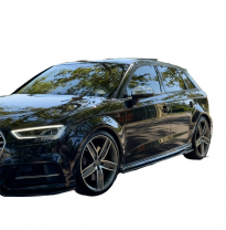 Faldones laterales Oneway Set aptos para Audi S3 8V/8V Facelift Sportback 2013-2020 - Negro brillante