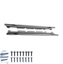 Faldones laterales Oneway Set compatibles con BMW X1 F48 M-Pack 2015-2019 - Negro brillante